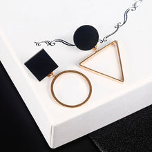 Load image into Gallery viewer, Square Triangle Round Geometric earrings