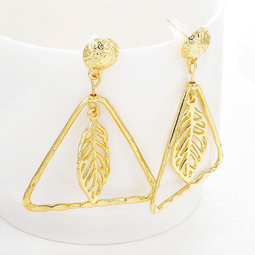 Hollow Out Triangle Earrings
