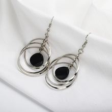 Load image into Gallery viewer, Round Circle Drop Earrings